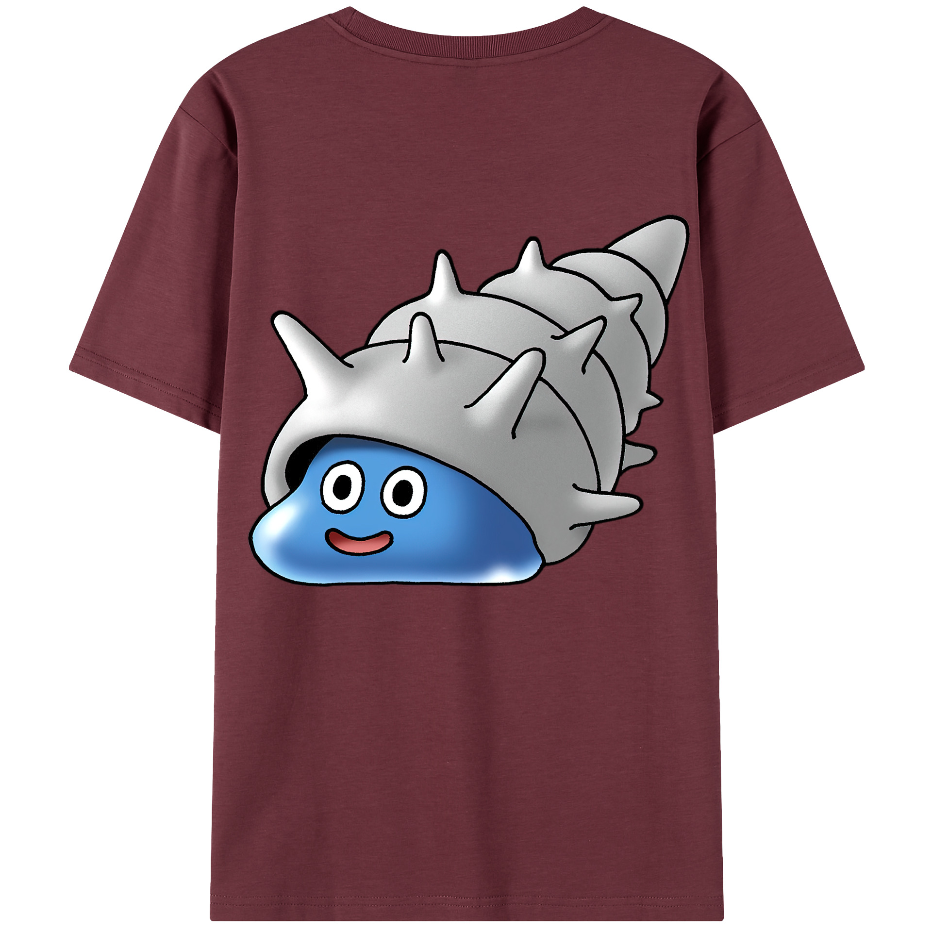 （画像用） ドラゴンクエスト Doragon Kuesuto Dragon Quest 綿100％半袖Tシャツ（背面プリント）